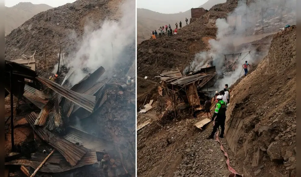 Personal de la municipalidad y la Policía también llegó a la zona afectada. Foto: composición/WhatsApp La República