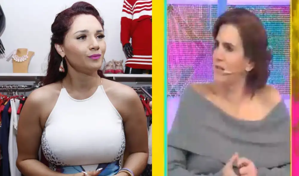 Génesis Tapia indignada por comentarios de Gigi Mitre en Amor y fuego. Foto: La República/ captura de Latina