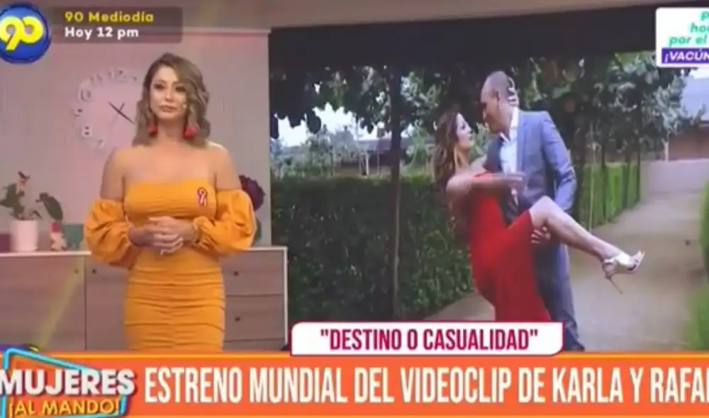 En Mujeres al mando se estrenó el videoclip de Karla Tarazona y Rafael Fernández. Foto: captura de Latina En Mujeres al mando se estrenó el videoclip de Karla Tarazona y Rafael Fernández. Foto: captura de Latina