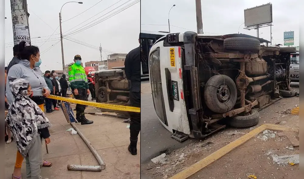 Personal de la Policía cercó el lugar del accidente. Foto: Grace Mora/URPI-LR