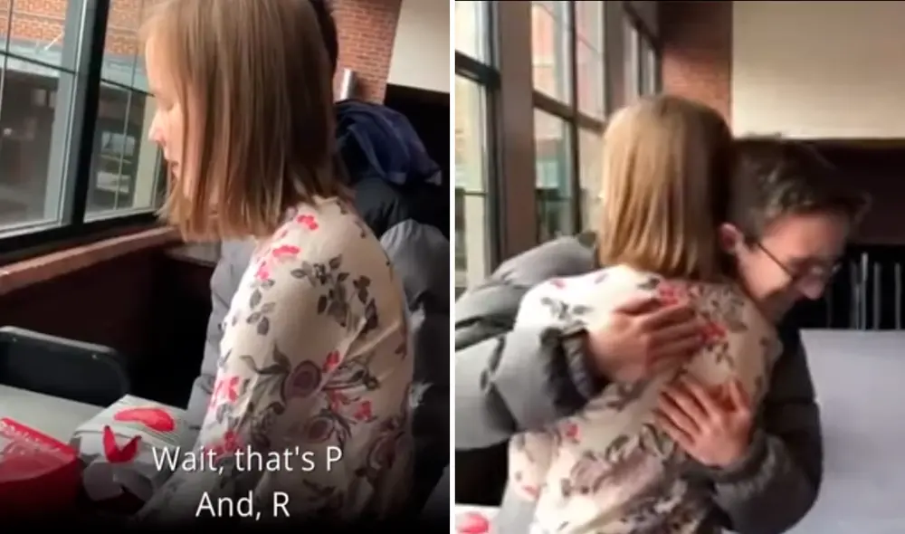 El estudiante decidió invitar a su novia, con quien lleva saliendo alrededor de tres años, al baile de graduación de una manera única. Foto: captura de YouTube/CBSN