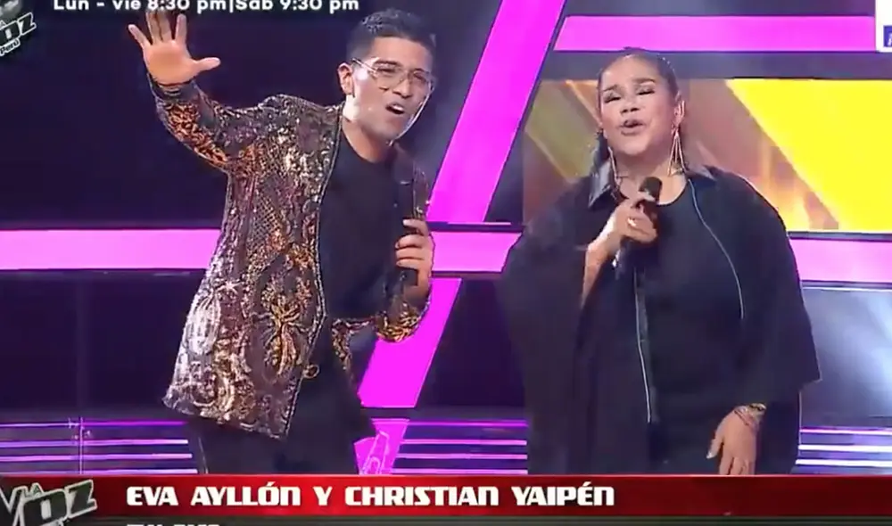Los artistas peruanos interpretaron el "Mal paso" en La voz Perú. Foto: Captura / Latina