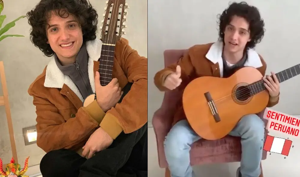 El joven cantante invitó a sus seguidores a su próximo concierto Sentimiento peruano. Foto: Instagram / Vasco Madueño