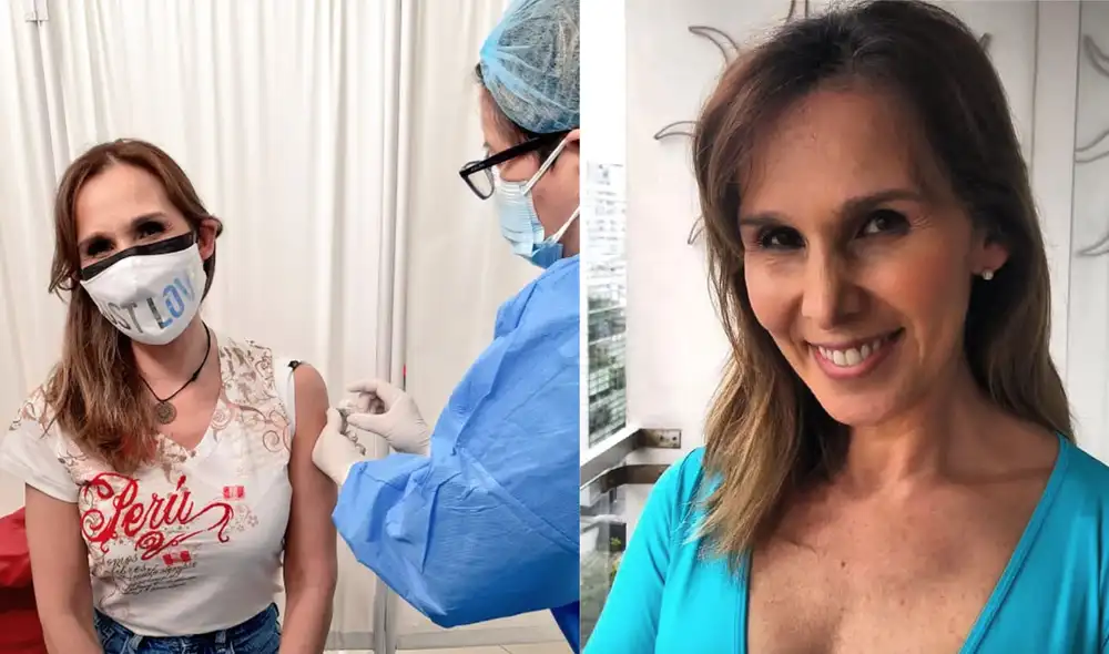 La actriz recibió la segunda dosis de la vacuna contra la COVID-19. Foto: Twitter / Laly Goyzueta