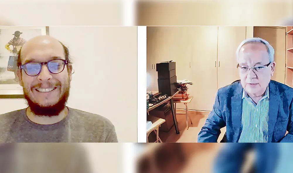 Puntos de vista. El politólogo Alberto Vergara y el periodista César Hildebrandt hablaron de la coyuntura política al comentar el libro Ciudadanos sin República. Foto: difusión