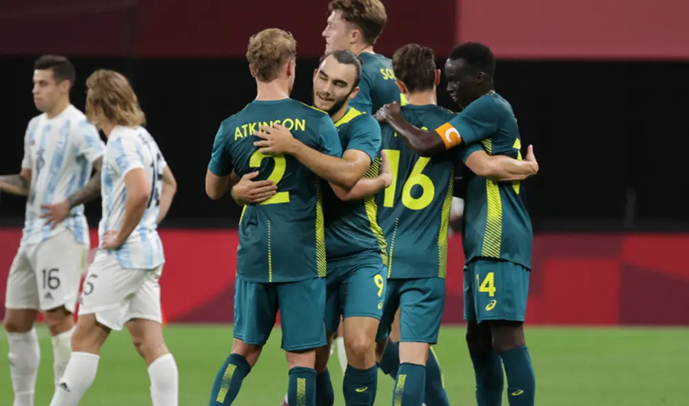 Argentina debutó en la competición de los Juegos Olímpicos ante Australia. Foto: AFP