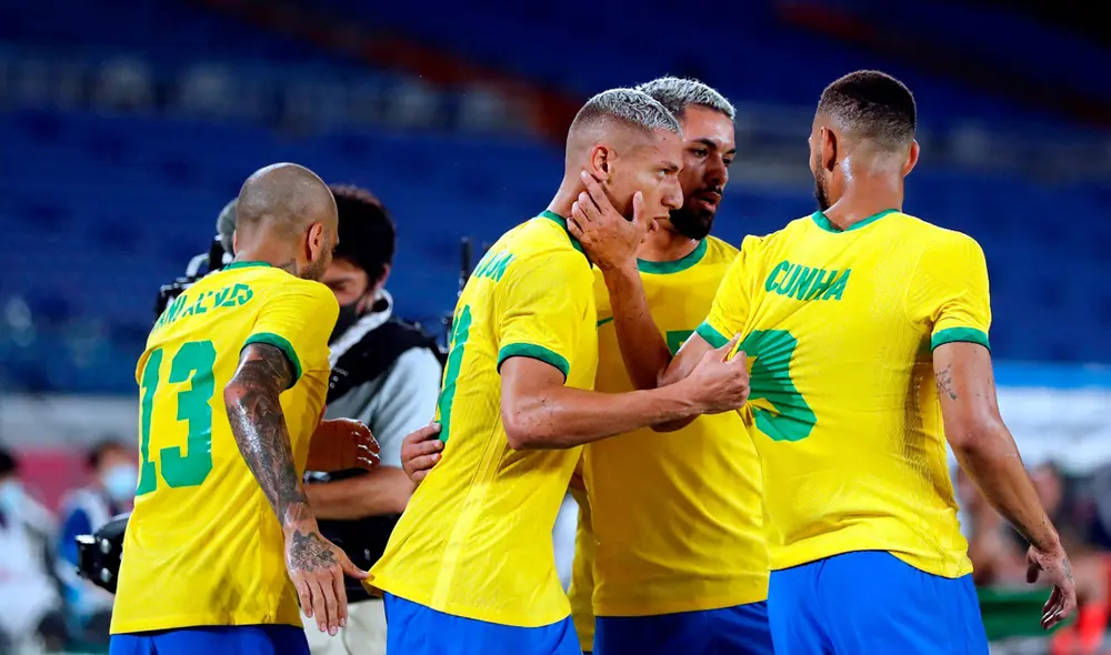 Richarlison fue la figura del partido. Foto: EFE Richarlison fue la figura del partido. Foto: EFE