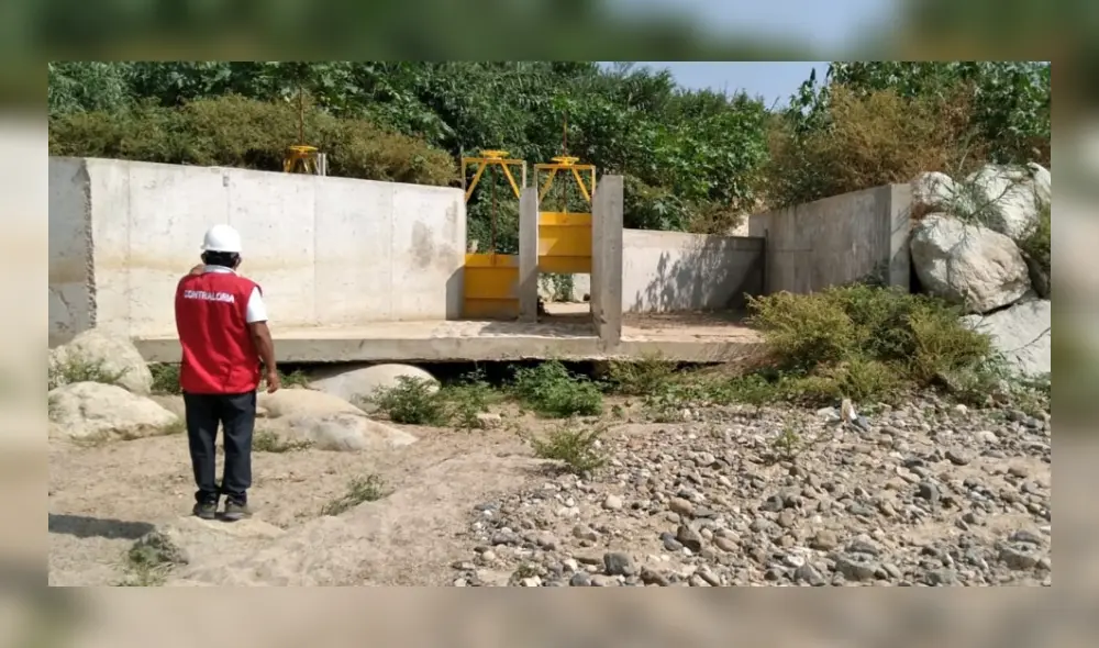 Los técnicos de la Contraloría verificaron que las obras se encuentran en mal estado. Foto: Contraloría