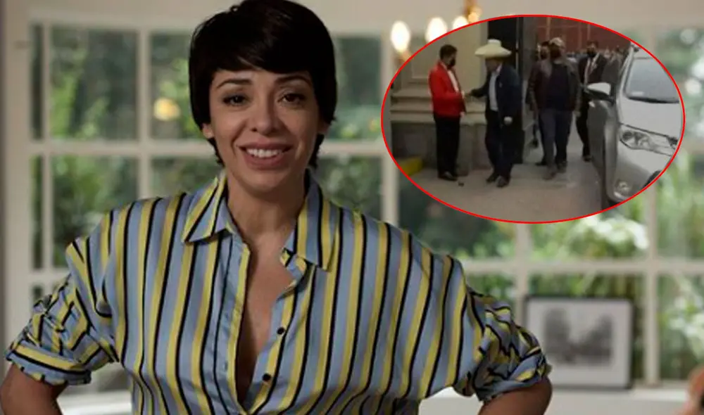 Tatiana Astengo resaltó la actitud que tuvo el presidente electo Pedro Castillo con un trabajador de Palacio. Foto: Tatiana Astengo / Instagram