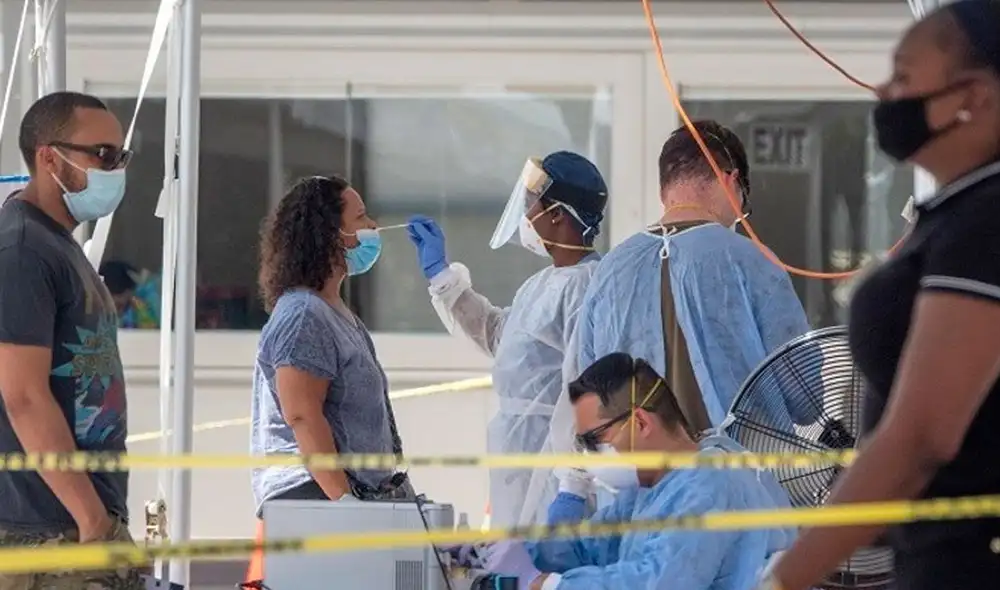 En Estados Unidos los contagios se han acelerado hasta el punto de subir un 53% en los últimos siete días. Foto: EFE En Estados Unidos los contagios se han acelerado hasta el punto de subir un 53% en los últimos siete días. Foto: EFE