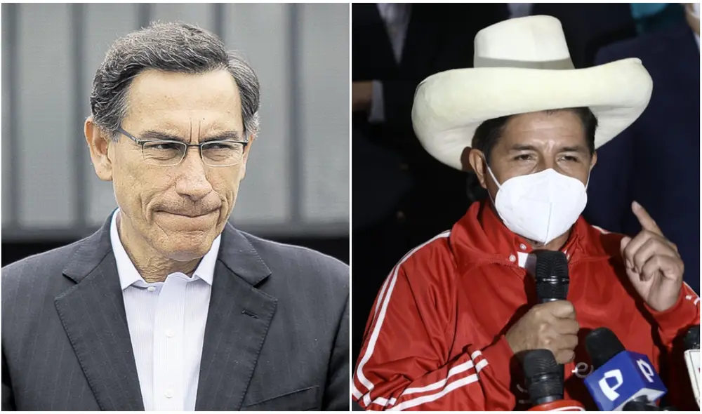 Vizcarra le pidió a Castillo que trabaje por una economía sana y próspera. Foto: composición/La República