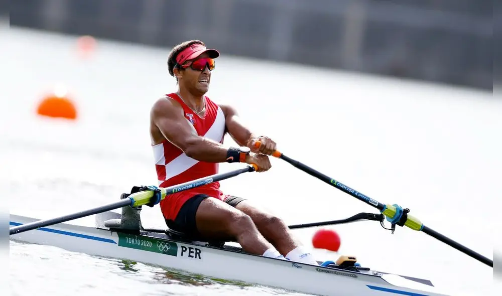 Álvaro Torres avanzó a los cuartos de final en remo. Fuente: Erick Garay Alberto