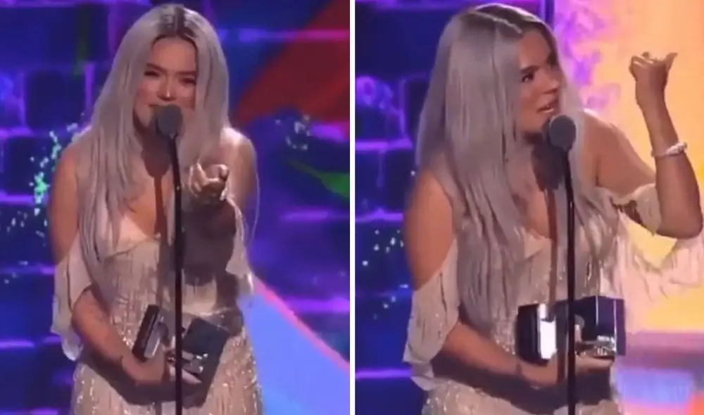 Karol G fue una de las mas nominadas en los Premios Juventud 2021. Foto: captura de Univsión