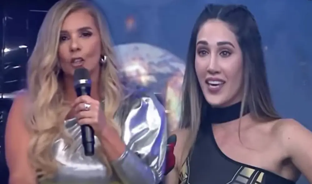 La conductora de Esto es guerra restó importancia a los comentarios de Tepha Loza. Foto: captura América Tv