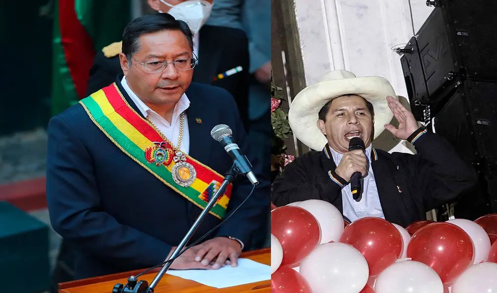Luis Arce Catacora fue uno de los primeros en felicitar a Pedro Castillo. Foto: composición/EFE