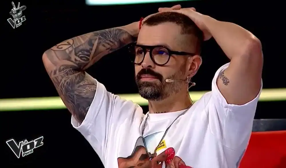 La elección de Mike Bahía durante las batallas del viernes 23 de julio causó controversia en redes sociales. Foto: captura La voz Perú / Latina