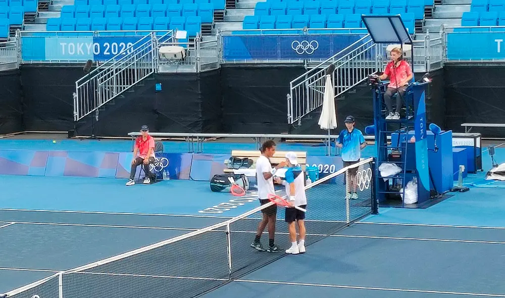 Juan Pablo Varillas (122 del ranking ATP) cayó ante Diego Schwartzman (posición 13). Foto: Twitter Milagros Crisanto