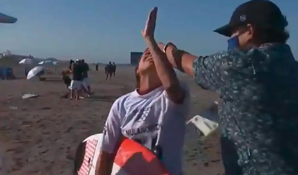 Sofía Mulanovich obtuvo un puntaje de 7.30 y accedió a la tercera ronda en surf. Foto: captura/Marca Claro