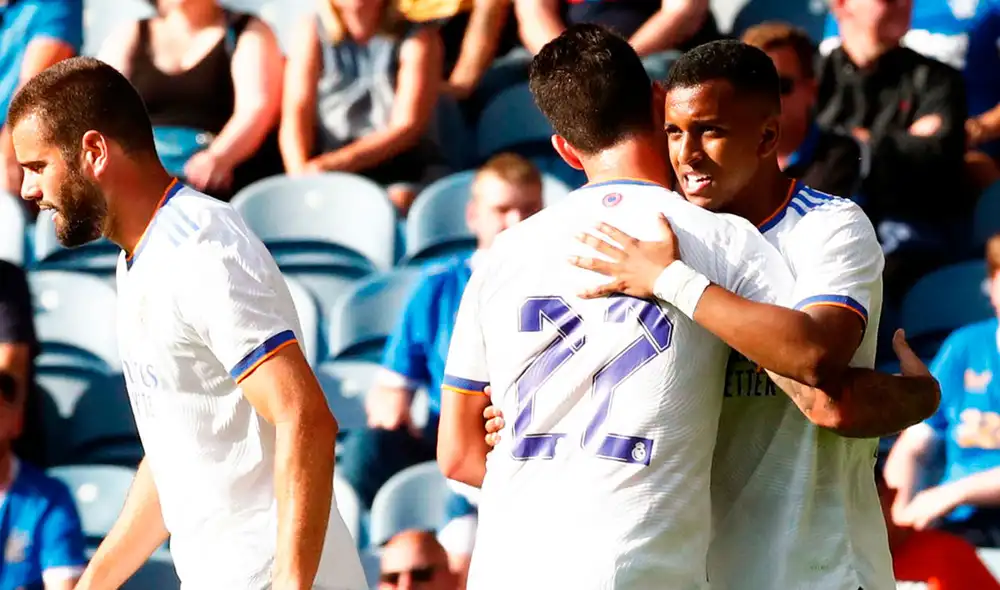 Rodrygo Goes se encargó de abrir el marcador tras un contraataque. Foto: Real Madrid Rodrygo Goes se encargó de abrir el marcador tras un contraataque. Foto: Real Madrid