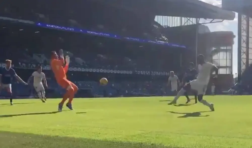 Rodrygo anota el gol definiendo con el pie derecho. Foto: captura Real Madrid TV Rodrygo anota el gol definiendo con el pie derecho. Foto: captura Real Madrid TV