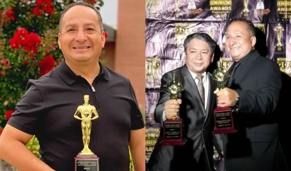 Diosdado Gaitán Castro recibiendo su reconocimiento. Foto: difusión Diosdado Gaitán Castro recibiendo su reconocimiento. Foto: difusión