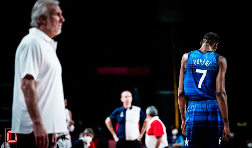 Estados Unidos no perdía en básquet olímpico desde Atenas 2004. Foto: AFP