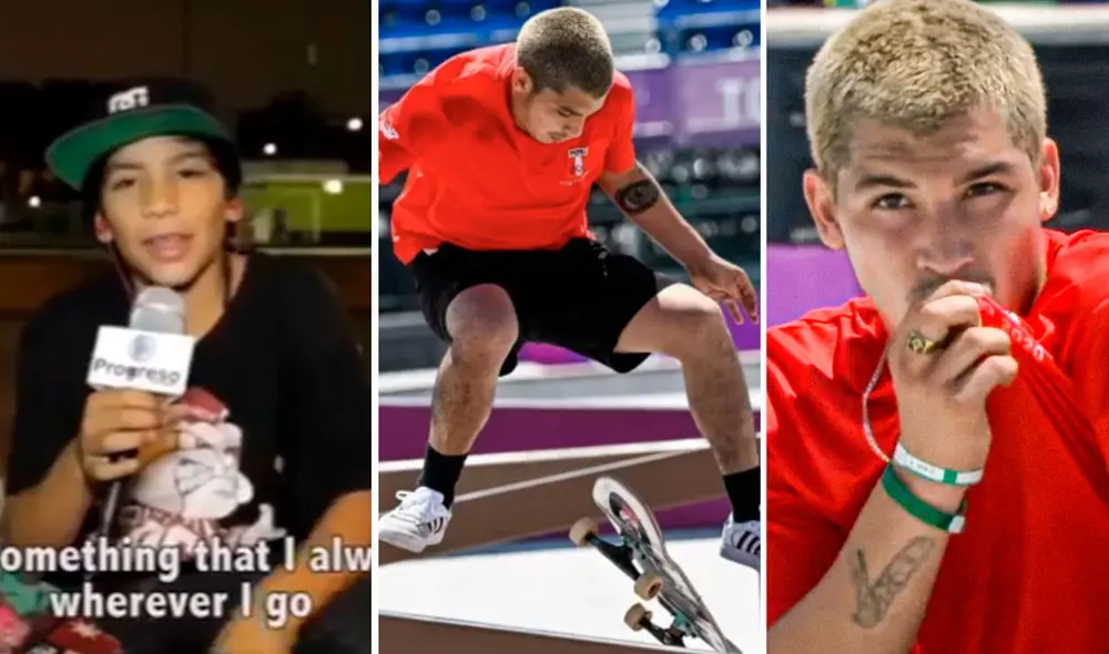 Angelo Caro quedó en quinto lugar en la disciplina de skate de los Juegos Olímpicos 2020. Foto: composición La República