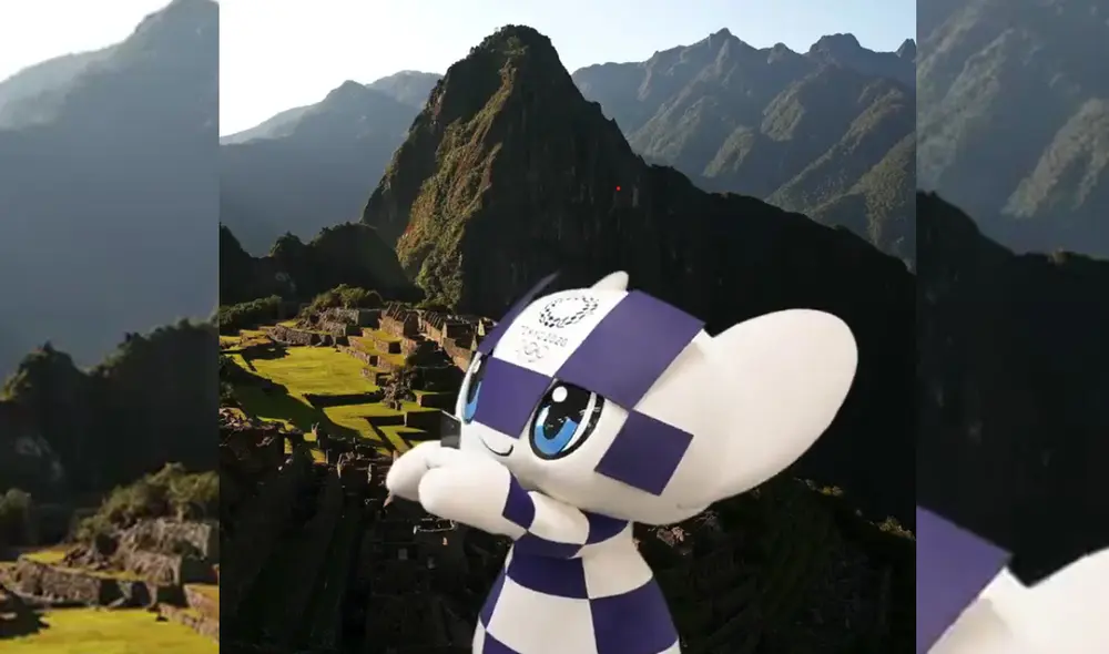 Miraitowa: mascota de Tokio 2020 'visita' Perú. Foto: Twitter