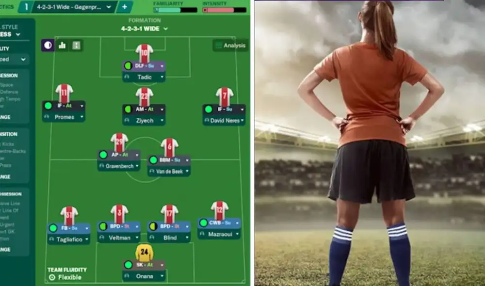 Se trata del popular juego de simulación Football Manager, en el que podemos cumplir el rol de un director técnico. Foto: Sports Interactive/ExpokNews