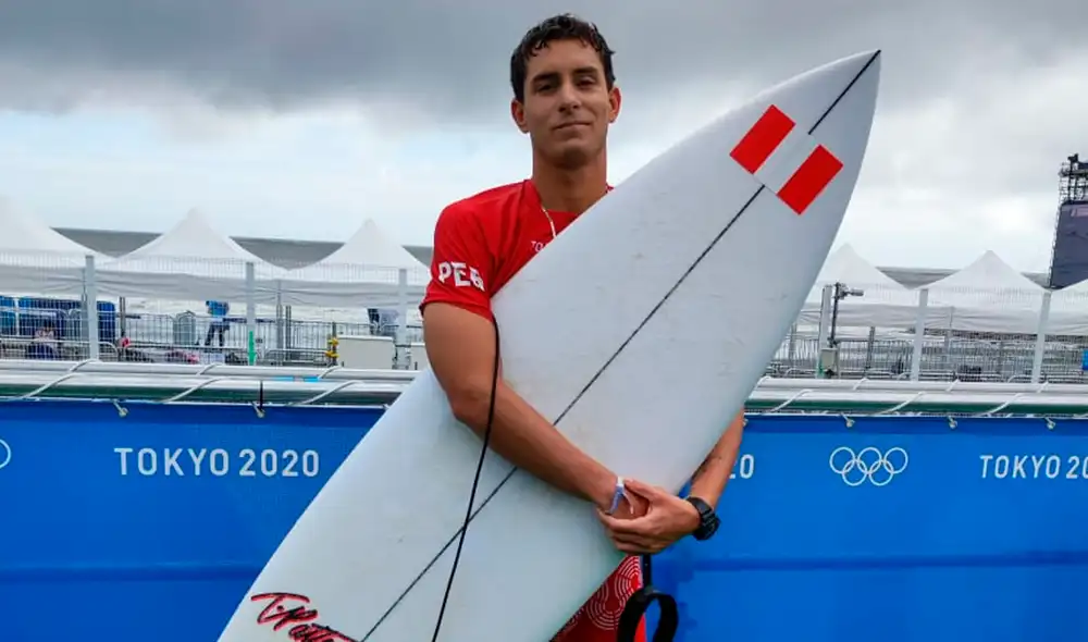Lucca Mesinas fue el último surf peruano en competencia durante Tokio 2020. Foto: Milagros Crisanto Lucca Mesinas fue el último surf peruano en competencia durante Tokio 2020. Foto: Milagros Crisanto