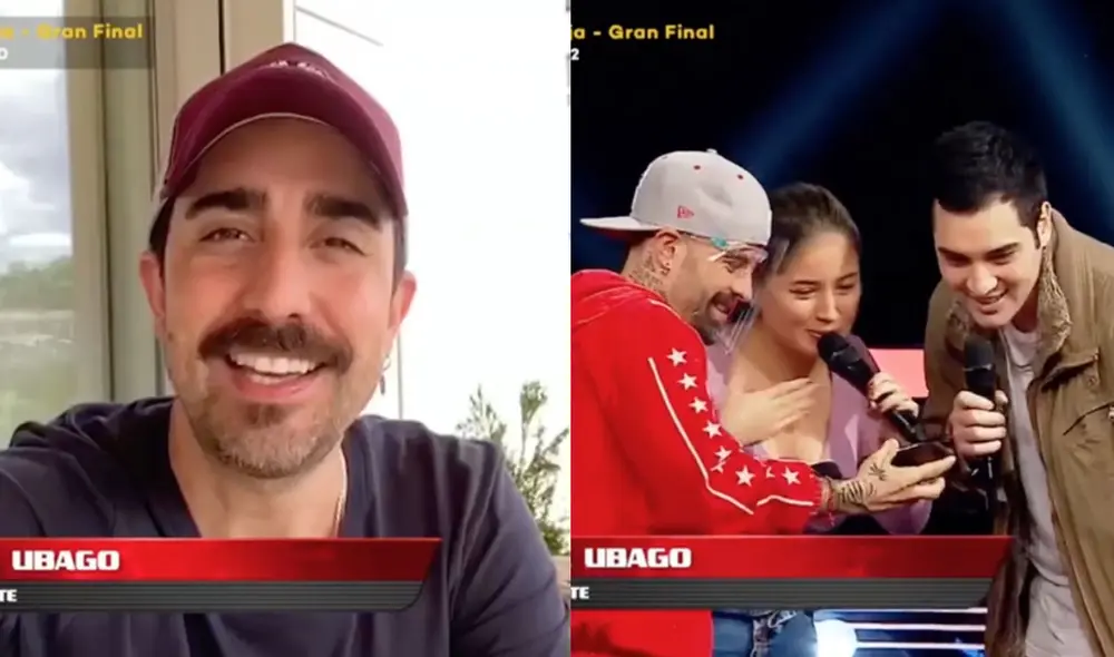 Alex Ubago les deseó buena suerte al equipo de Mike Bahía en sus batallas. Foto: Captura / Latina