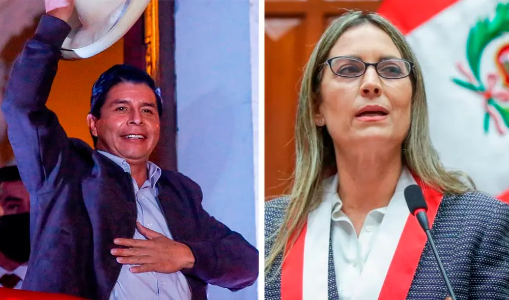 El saludo del mandatario electo a Alva Prieto respalda el apoyo mostrado horas antes por su vicepresidenta, Dina Boluarte. Foto: difusión