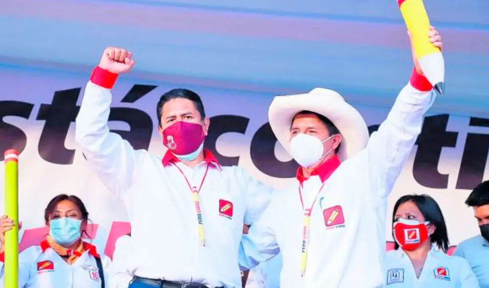 Pedro Castillo y Vladimir Cerrón. Quién manda a quién se preguntan no solo en el Perú, sino en el mundo a través de medios de comunicación. Foto: difusión