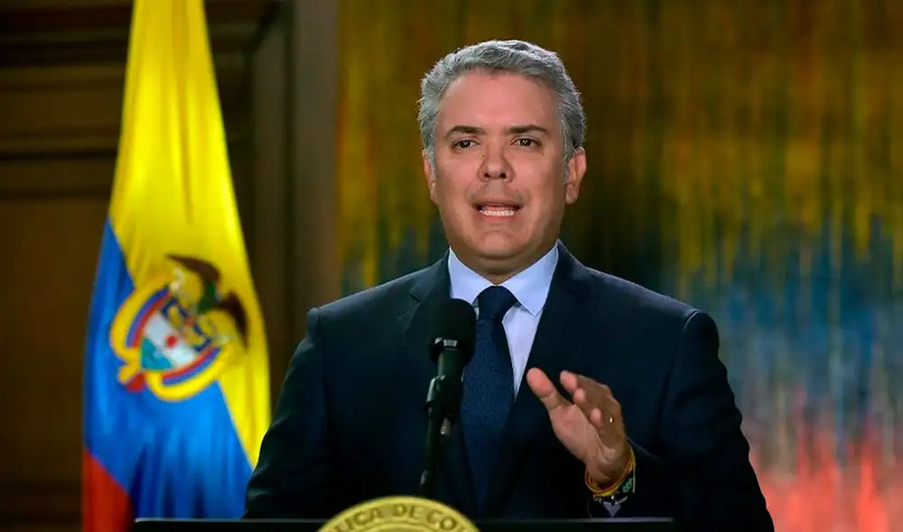 Iván Duque estará en la ceremonia de investidura del presidente electo Castillo, que se efectuará en el Congreso de la República. Foto: EFE Iván Duque estará en la ceremonia de investidura del presidente electo Castillo, que se efectuará en el Congreso de la República. Foto: EFE