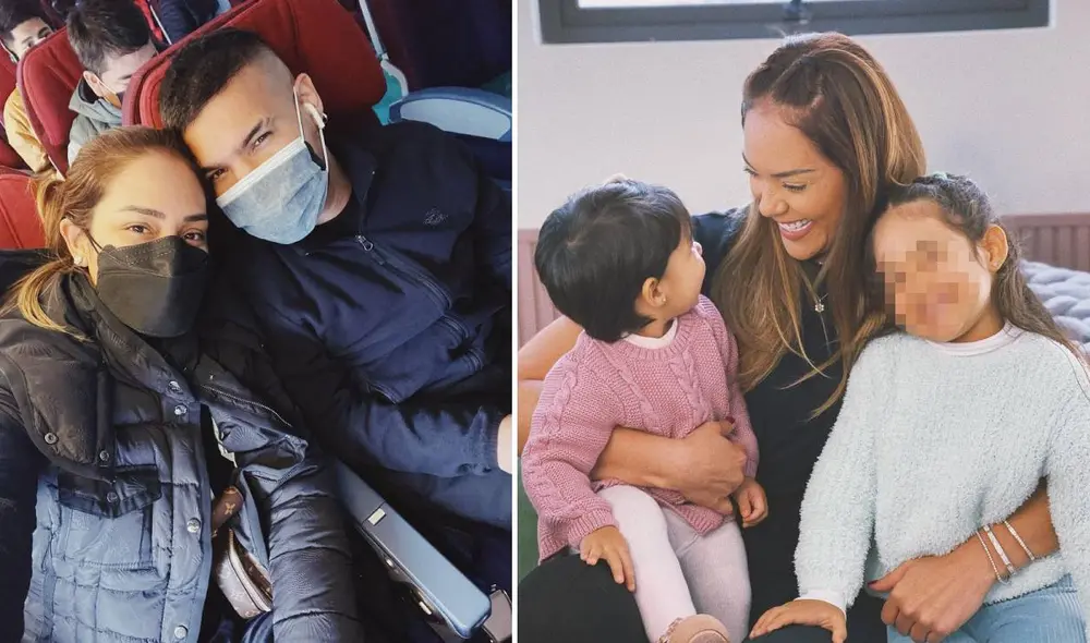 Karen Schwarz también indicó que no pudo llevar a sus herederas debido al complicado horario que manejarían durante la gira. Foto: composición Instagram Karen Schwarz también indicó que no pudo llevar a sus herederas debido al complicado horario que manejarían durante la gira. Foto: composición Instagram