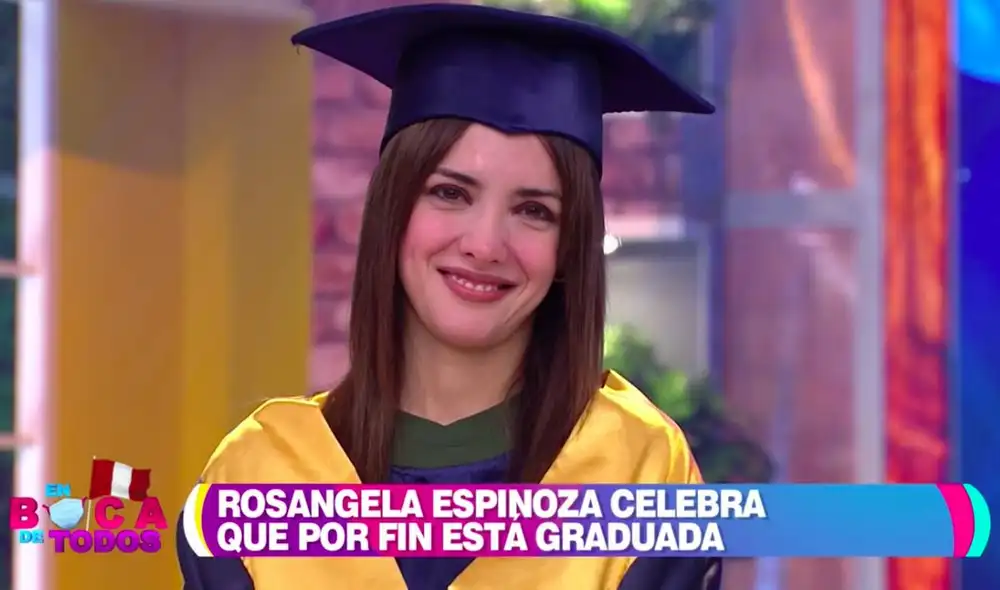 “Estudiar y trabajar no es fácil. Tú no solamente eres emprendedora, eres valiente, tienes las metas claras", dijo Ricardo Rondón a Rosángela Espinoza. Foto: captura América TV “Estudiar y trabajar no es fácil. Tú no solamente eres emprendedora, eres valiente, tienes las metas claras", dijo Ricardo Rondón a Rosángela Espinoza. Foto: captura América TV
