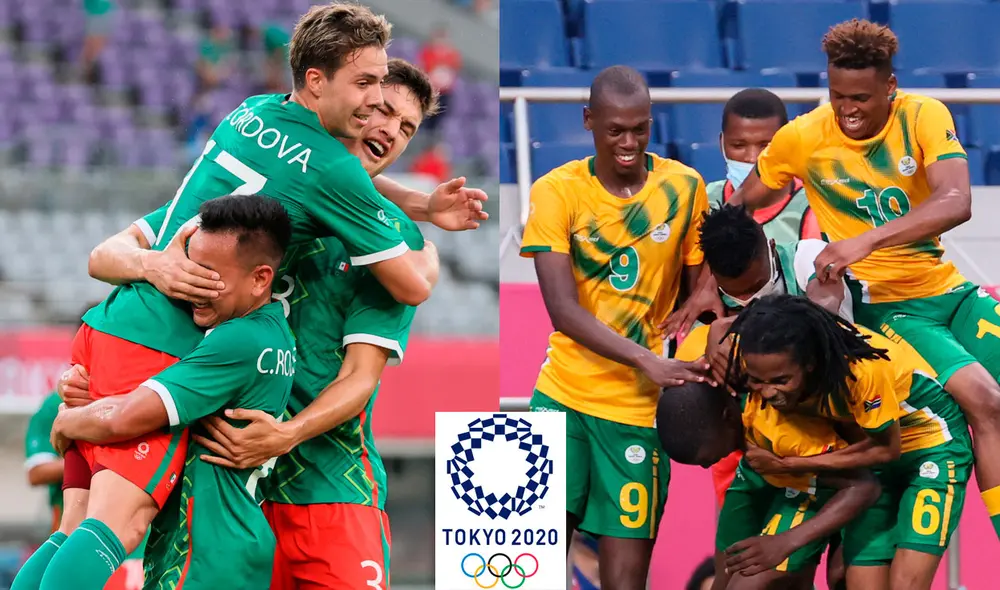 El compromiso México vs. Sudáfrica inicia a las 6.30 a. m. (hora peruana y mexicana). Foto: composición/AFP
