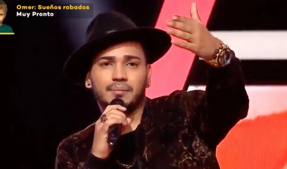 Participante de La voz se emocionó al recordar a su familia en Venezuela. Foto: captura/Latina