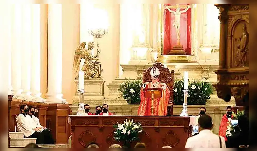 LLAMADO. Durante homilía, arzobispo invocó a la unidad. Foto: Oswald Charca/La República LLAMADO. Durante homilía, arzobispo invocó a la unidad. Foto: Oswald Charca/La República