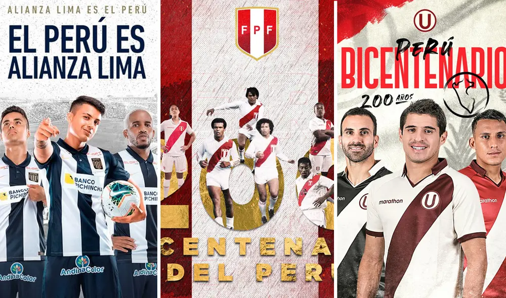 Instituciones deportivas saludaron al país por los 200 años de independencia. Foto: Alianza/FPF/Universitario Instituciones deportivas saludaron al país por los 200 años de independencia. Foto: Alianza/FPF/Universitario