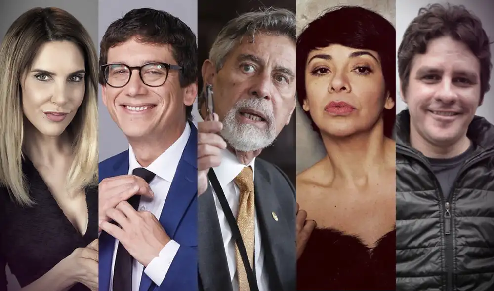 Famosos se pronunciaron luego de que Francisco Sagasti entregase la banda presidencial. Foto: composición Gerson Cardoso/ La República Famosos se pronunciaron luego de que Francisco Sagasti entregase la banda presidencial. Foto: composición Gerson Cardoso/ La República