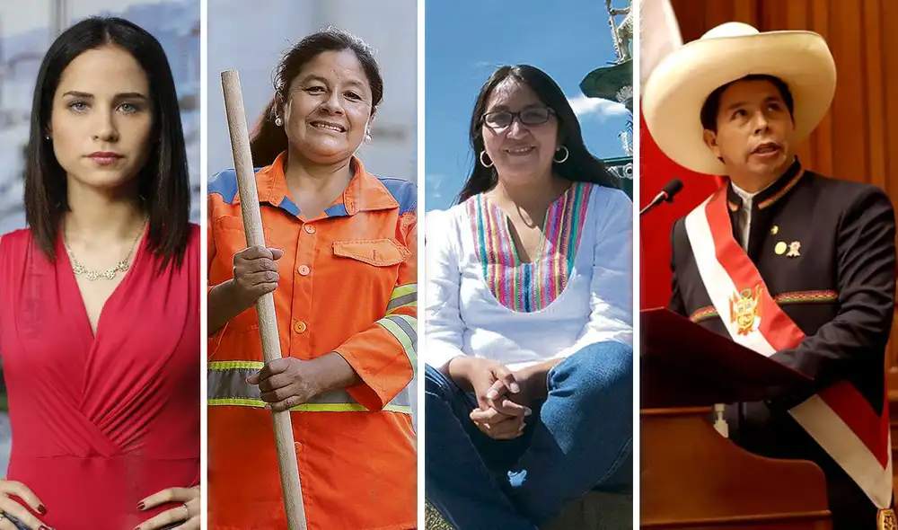 El mensaje a Pedro Castillo fue enviado por las parlamentarias Sigrid Bazán, Isabel Cortez y Ruth Luque. Foto: composición/La República/difusión