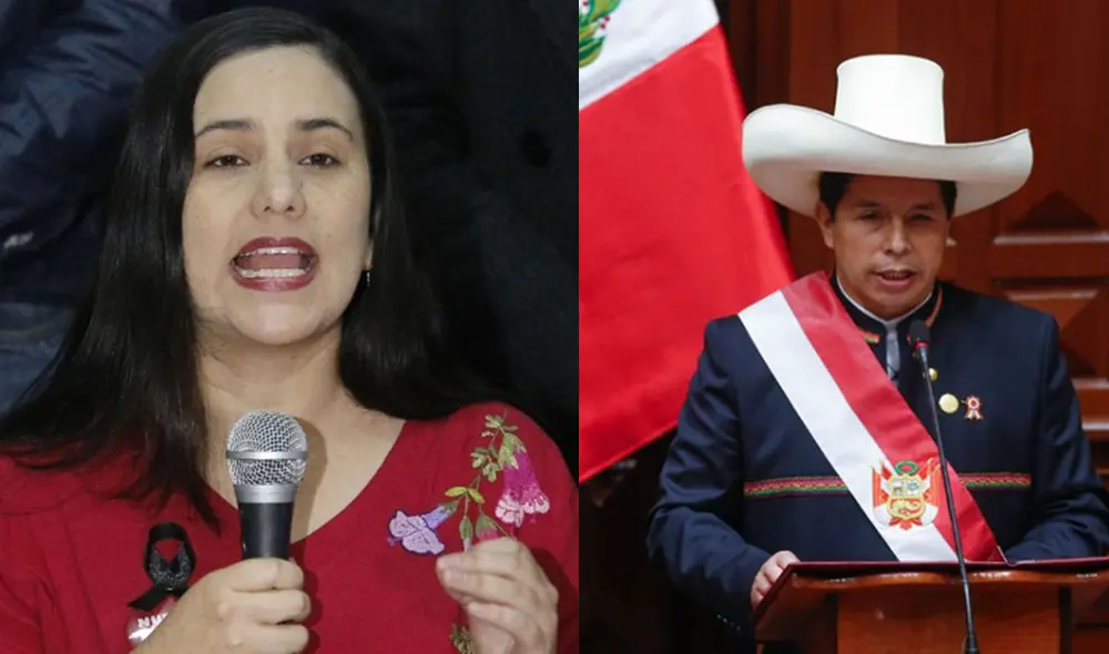 Mendoza respaldó a Pedro Castillo durante su campaña para las elecciones de segunda vuelta. Foto: composición/La República