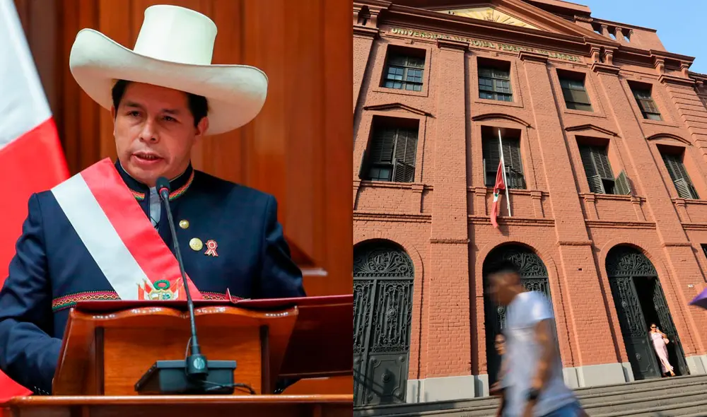 El presidente Pedro Castillo manifestó que el ingreso libre a las universidades se daría de forma gradual. Foto: composición/EFE/La República