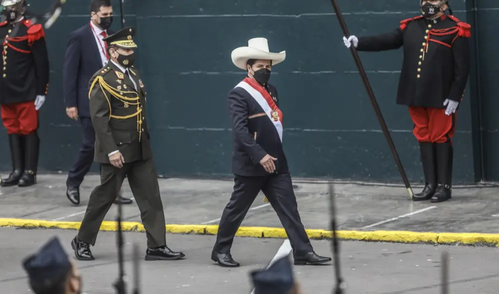 Pedro Castillo asumió la presidencia este miércoles 28 de julio de 2021. Foto: La República Pedro Castillo asumió la presidencia este miércoles 28 de julio de 2021. Foto: La República