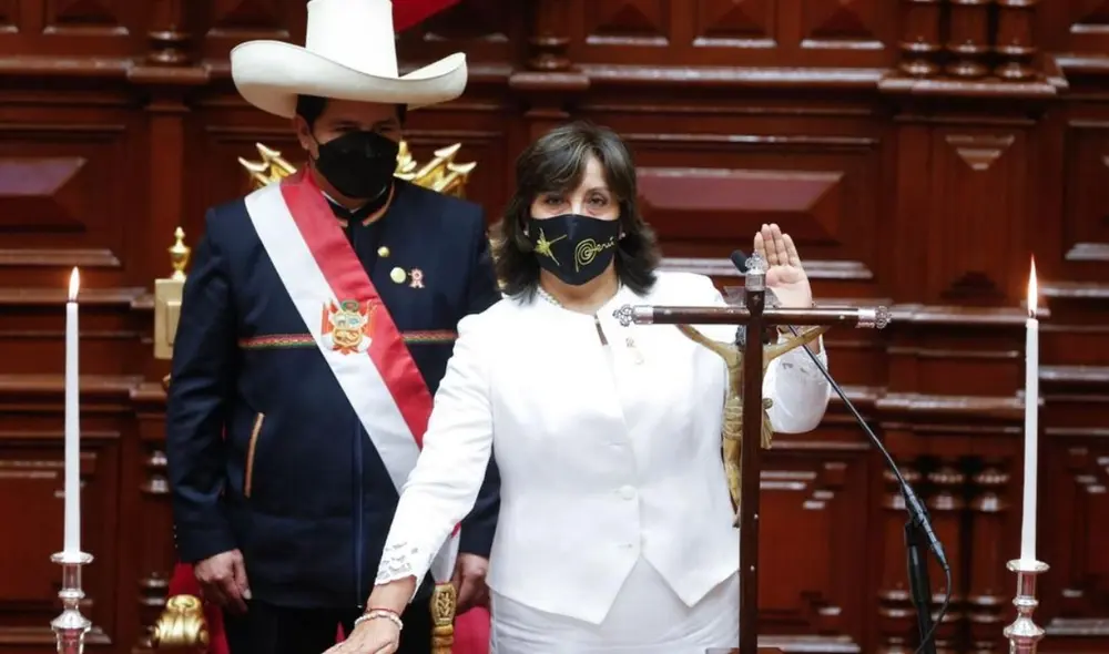 Dina Boluarte juró al cargo de vicepresidenta este miércoles 28 de julio en el Congreso de la República. Foto: presidencia