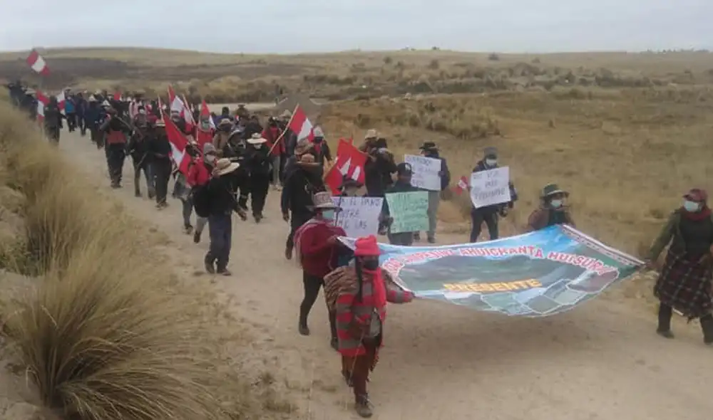 Manifestantes continúan con protestas contra Las Bambas. Foto: Wayka