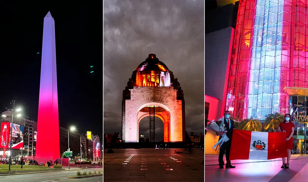 En muchos países del mundo rinden homenaje al Perú por sus 200 años de independencia. Foto: composición/Cancillería Perú