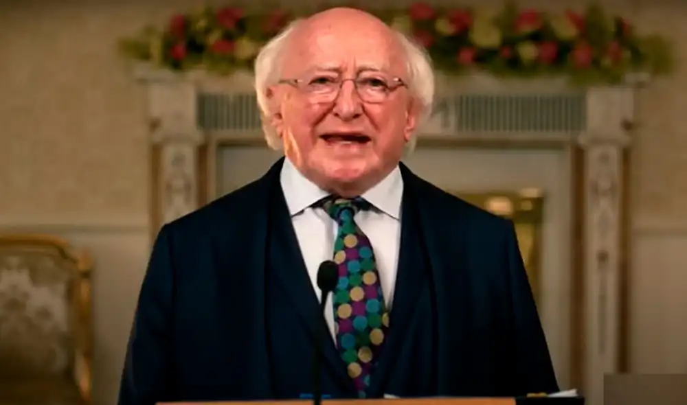 El mandatario de Irlanda culminó su discurso con un agradecimiento. Asimismo, resaltó la belleza del cóndor pasa de la sierra peruana. Foto: captura / YouTube