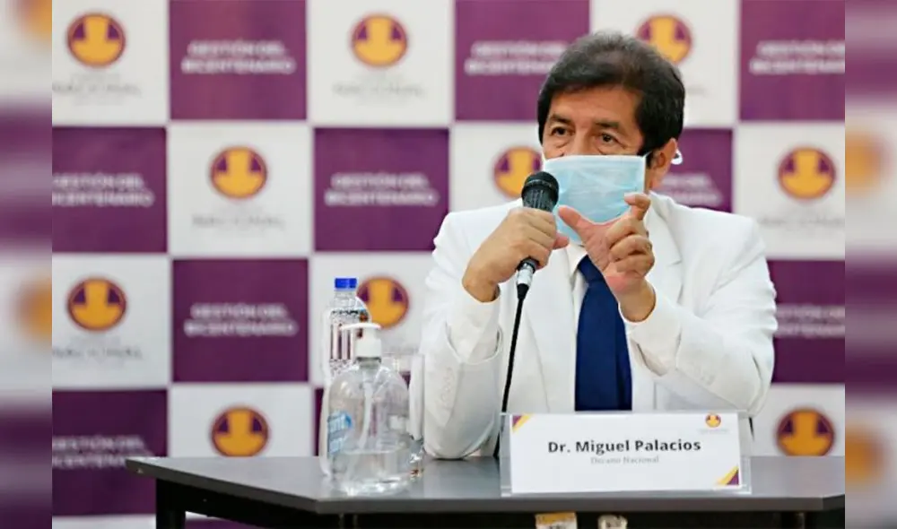 Miguel Palacios Celi, decano del Colegio Médico del Perú, resaltó el compromiso del Presidente de la República con el proceso de vacunación. Foto: Andina.
